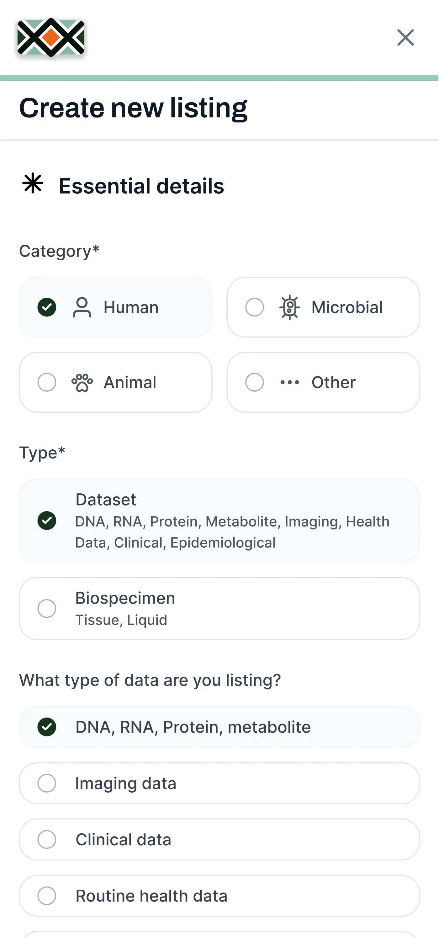 ADBEx — create a metadata listing